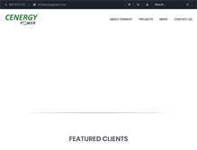 Tablet Screenshot of cenergypower.com